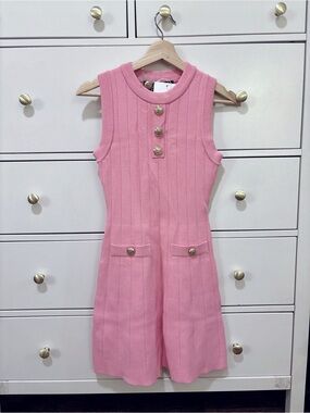 endless rose Shank Button Knit Mini Dress size XS in Pink